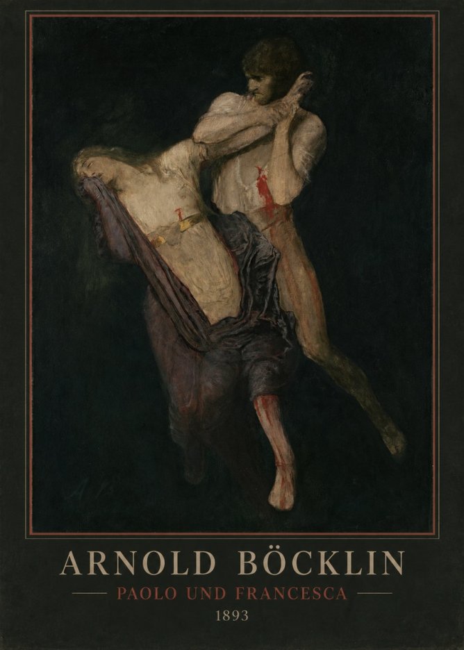Arnold Böcklin Paolo Und Francesca No2 - Poszter