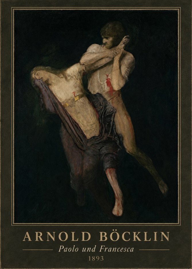 Arnold Böcklin Paolo Und Francesca No4 - Poszter