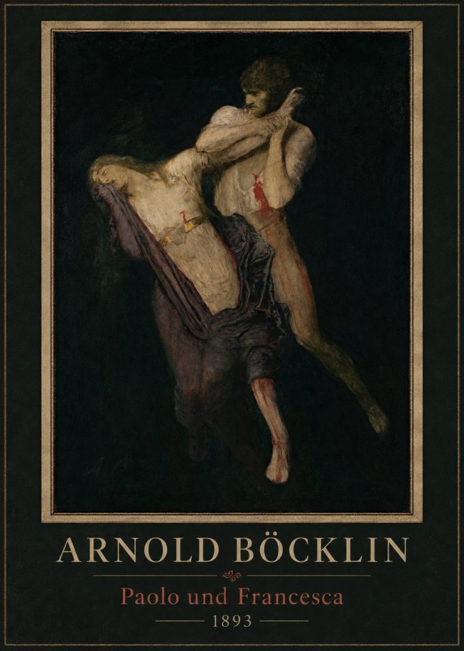 Arnold Böcklin Paolo Und Francesca No6 - Poszter