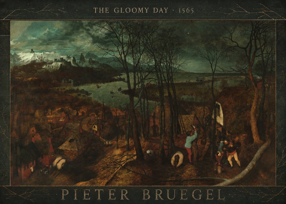 Pieter Bruegel The Gloomy Day No3 - Poszter