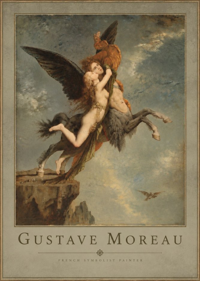 Gustave Moreau The Chimaera No4 - Poszter