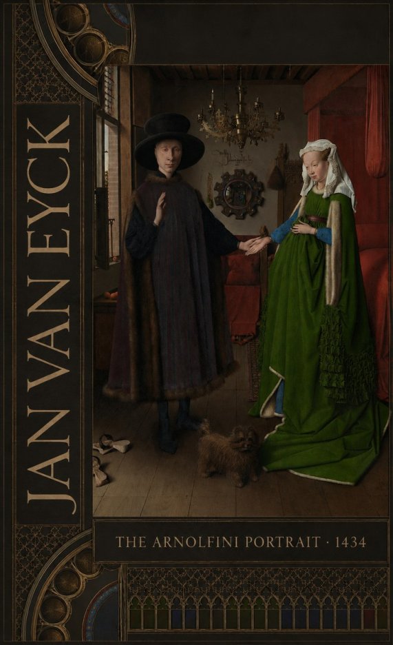 Jan van Eyck The Arnolfini Portrait I No3 - Poszter