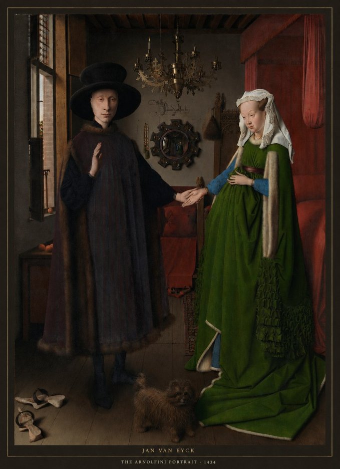 Jan van Eyck The Arnolfini Portrait I No6 - Poszter