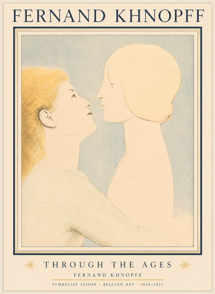 Fernand Khnopff Through the Ages No1 - Poszter