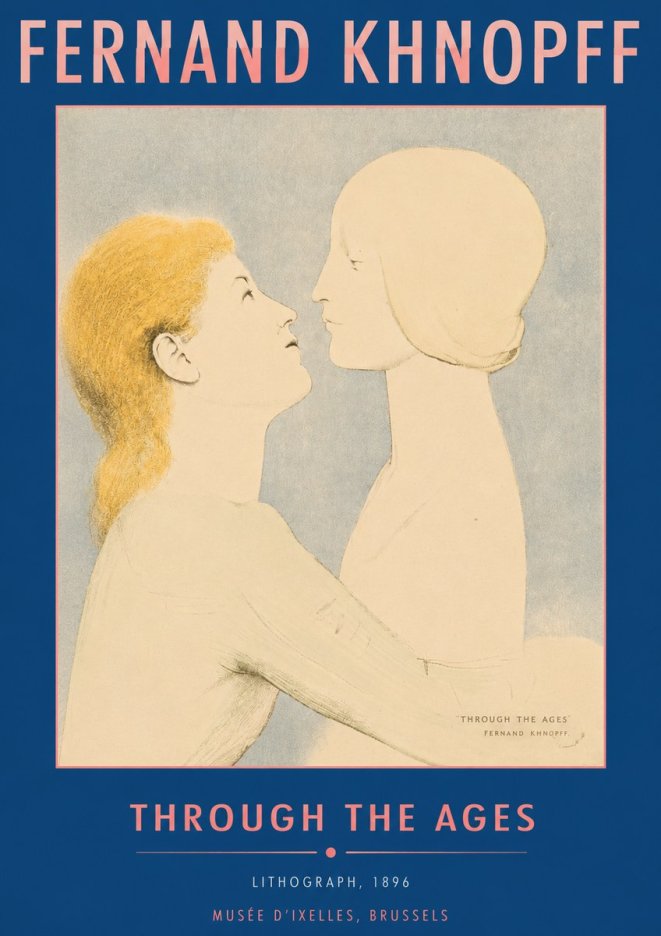 Fernand Khnopff Through the Ages No6 - Poszter