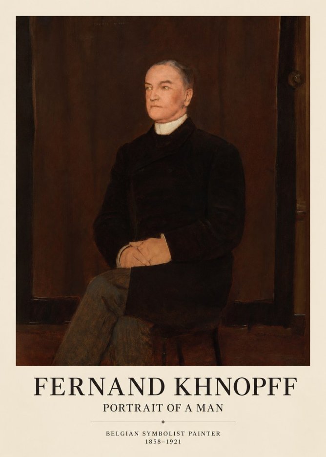 Fernand Khnopff Portrait of a Man No1 - Poszter