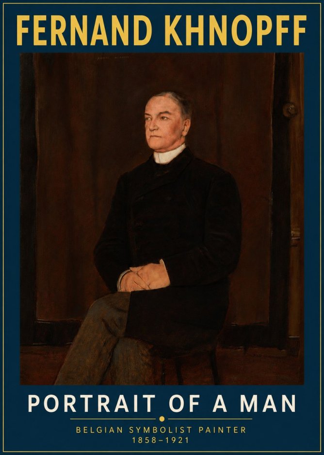 Fernand Khnopff Portrait of a Man No4 - Poszter