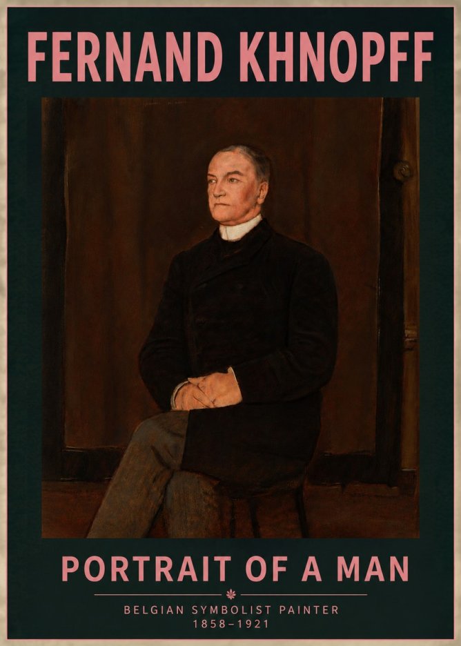 Fernand Khnopff Portrait of a Man No6 - Poszter