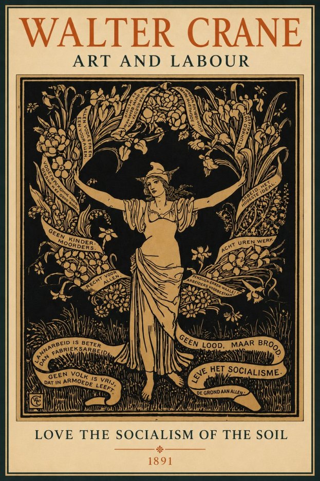 Walter Crane Art and Labour No4 - Poszter