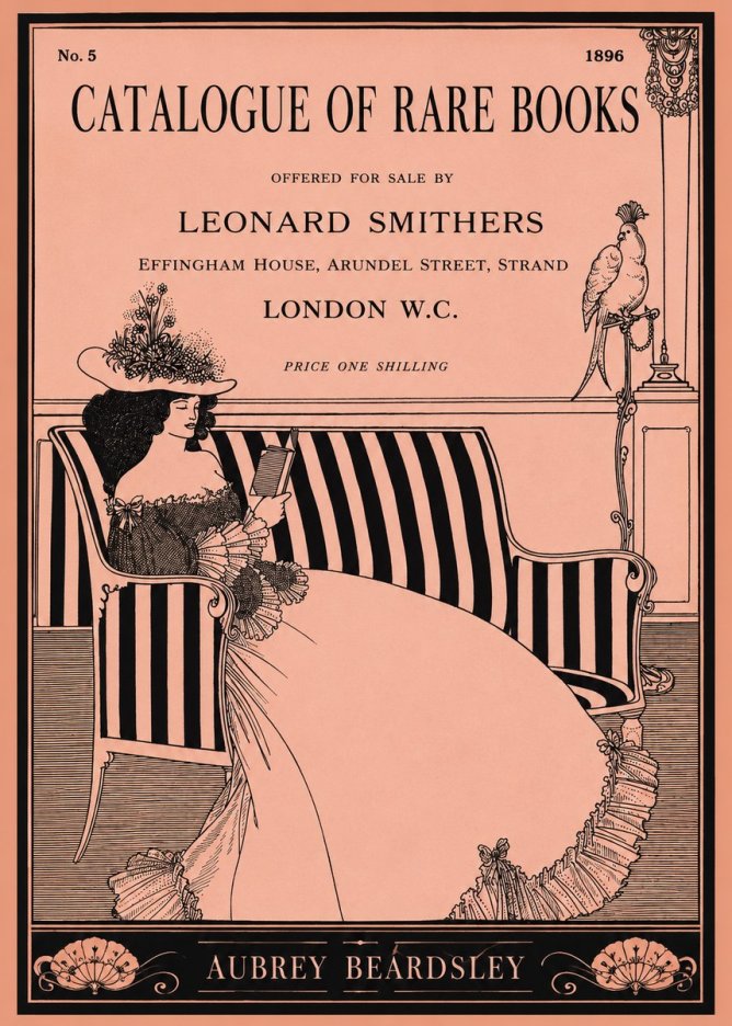 Aubrey Beardsley Catalogue of Rare Books No1 - Poszter