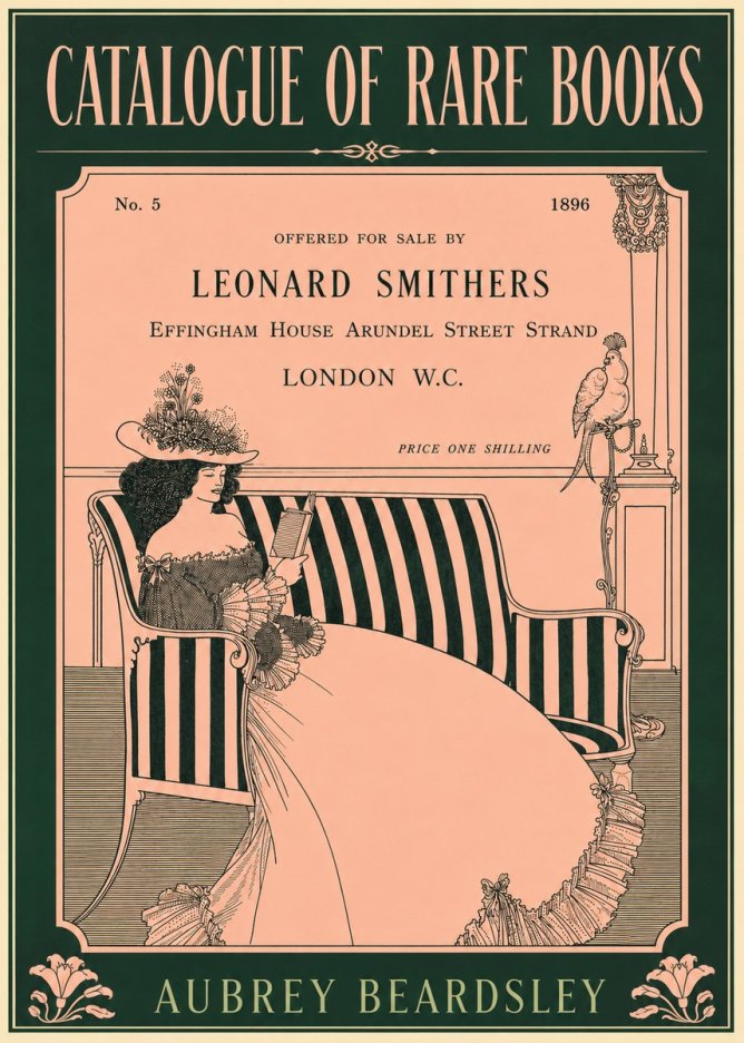 Aubrey Beardsley Catalogue of Rare Books No5 - Poszter