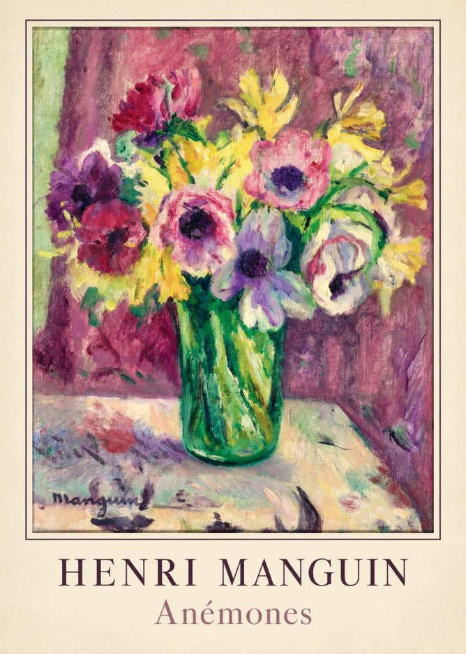 Henri Manguin Anémones No2 - Poszter
