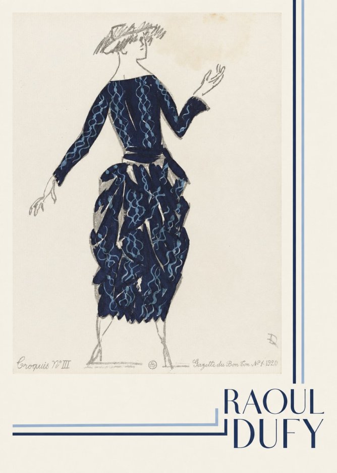 Raoul Dufy Croquis N°iii No4 - Poszter