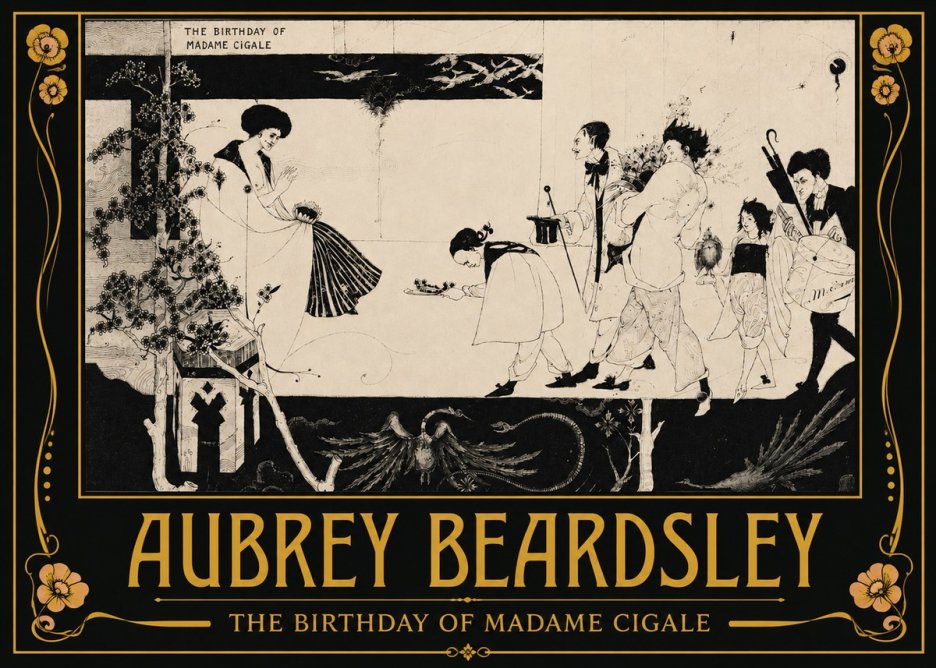 Aubrey Beardsley The Birthday of Madame Cigale No3 - Poszter