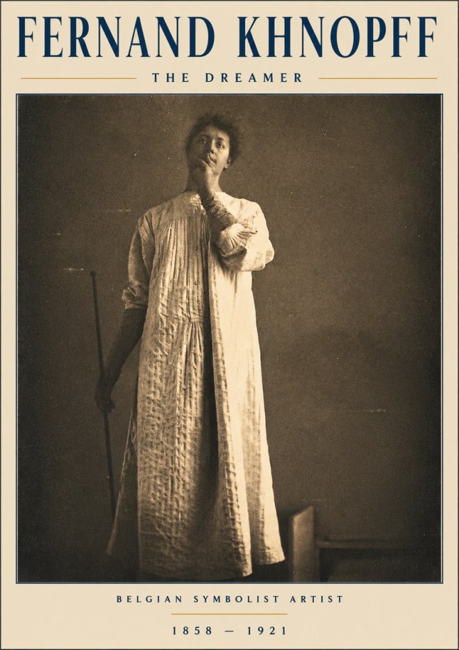 Fernand Khnopff The Dreamer No3 - Poszter