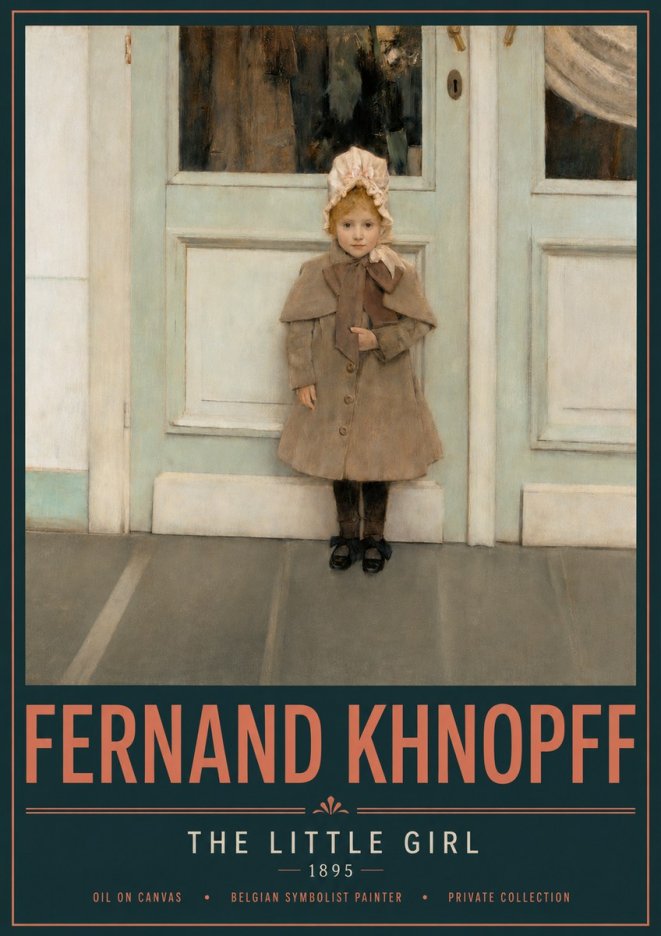Fernand Khnopff The Little Girl No4 - Poszter