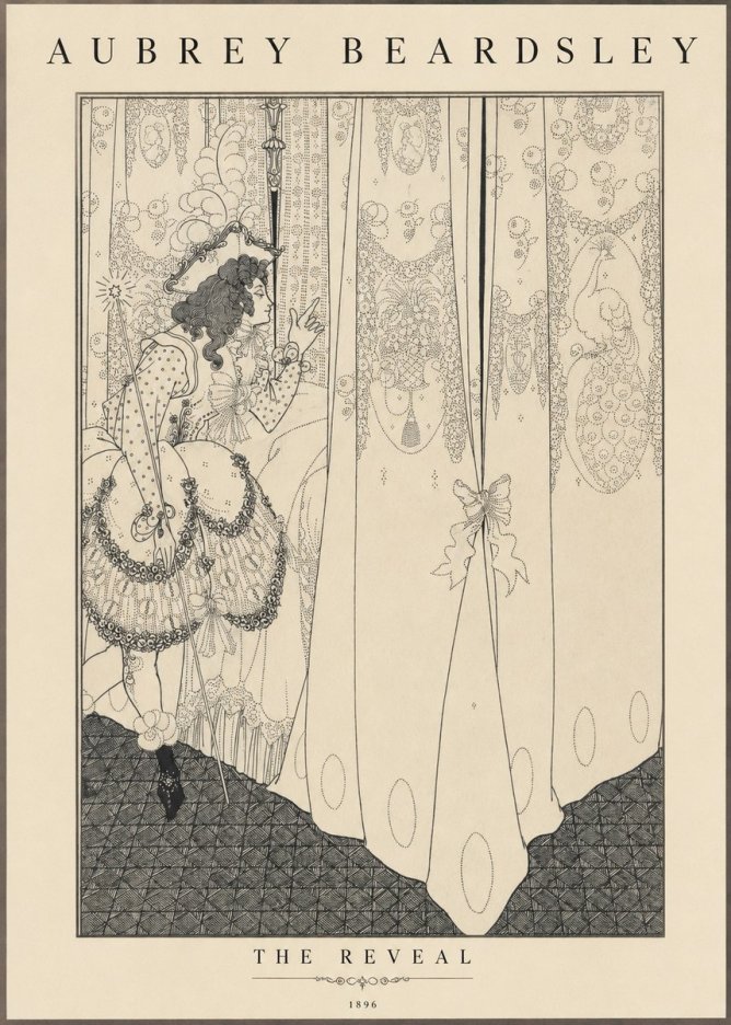 Aubrey Beardsley The Reveal No1 - Poszter