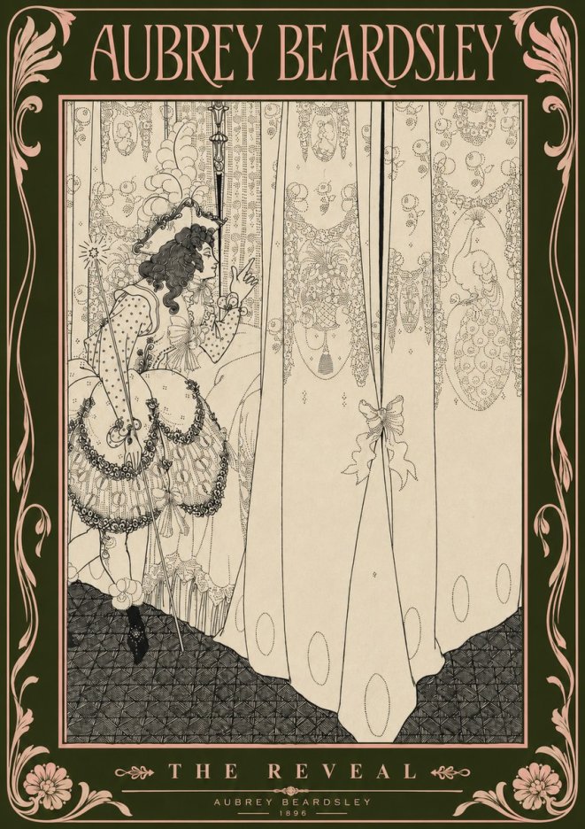 Aubrey Beardsley The Reveal No3 - Poszter