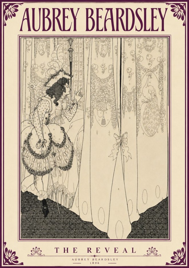 Aubrey Beardsley The Reveal No5 - Poszter