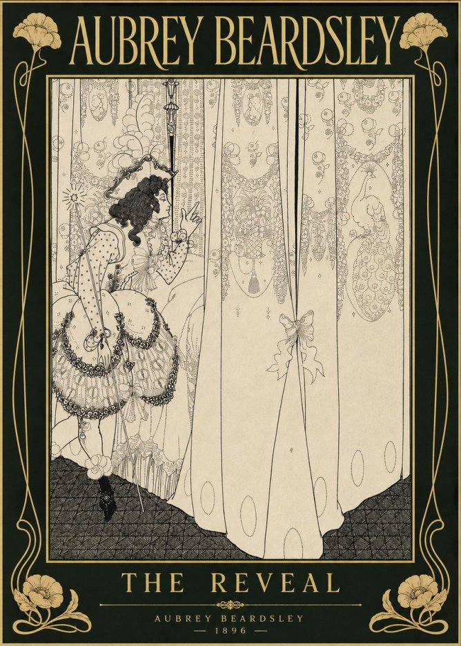 Aubrey Beardsley The Reveal No6 - Poszter