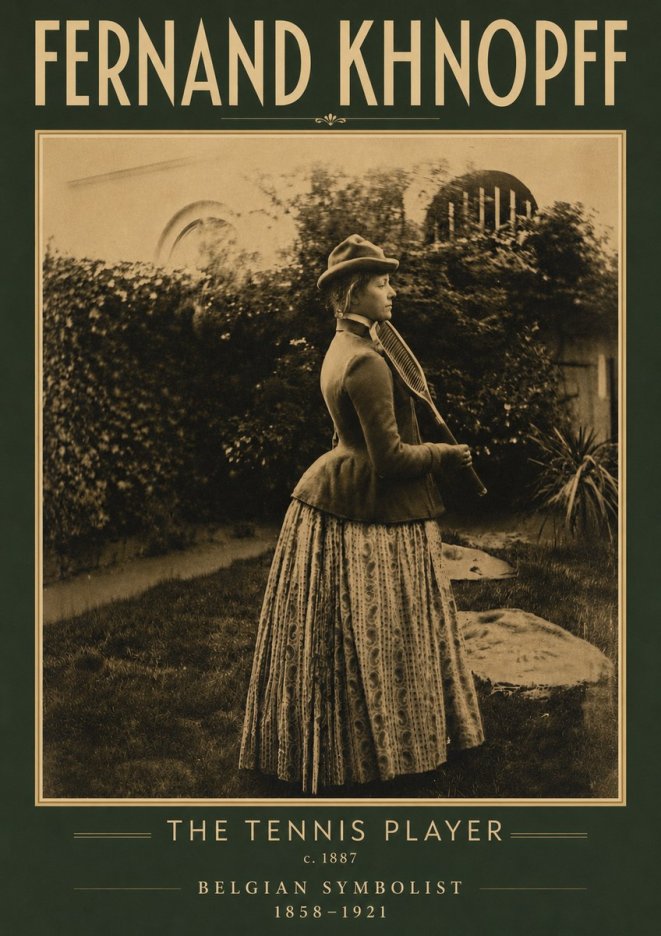 Fernand Khnopff The Tennis Player No4 - Poszter