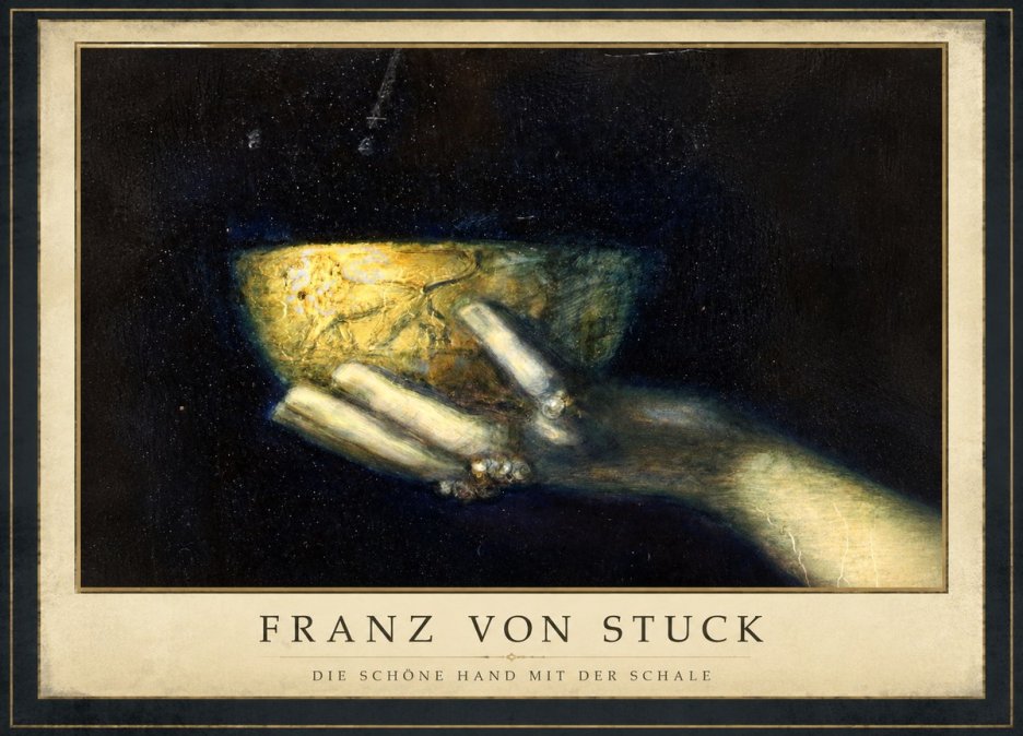 Franz von Stuck Die Schöne Hand Mit Der Schale No1 - Poszter