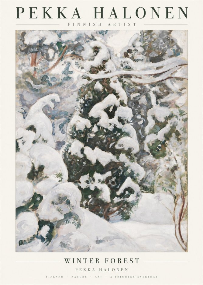 Pekka Halonen Winter Forest I No1 - Poszter