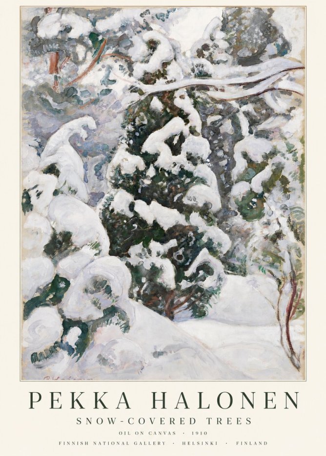 Pekka Halonen Winter Forest I No3 - Poszter