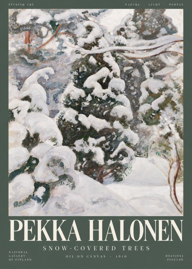 Pekka Halonen Winter Forest I No5 - Poszter