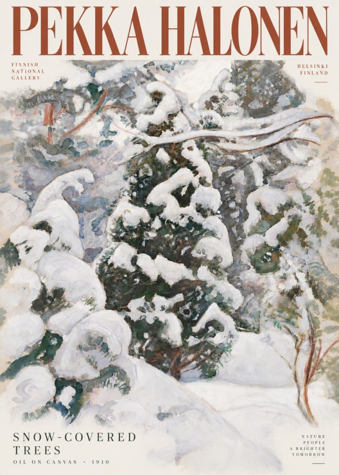 Pekka Halonen Winter Forest I No6 - Poszter
