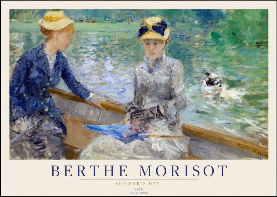 Berthe Morisot Summer's Day No1 - Poszter
