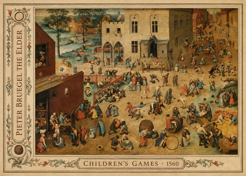 Pieter Bruegel Children's Games I No3 - Poszter