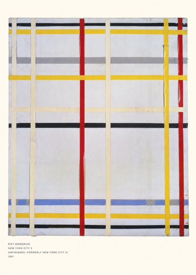 Piet Mondrian New York City 2 No5 - Poszter