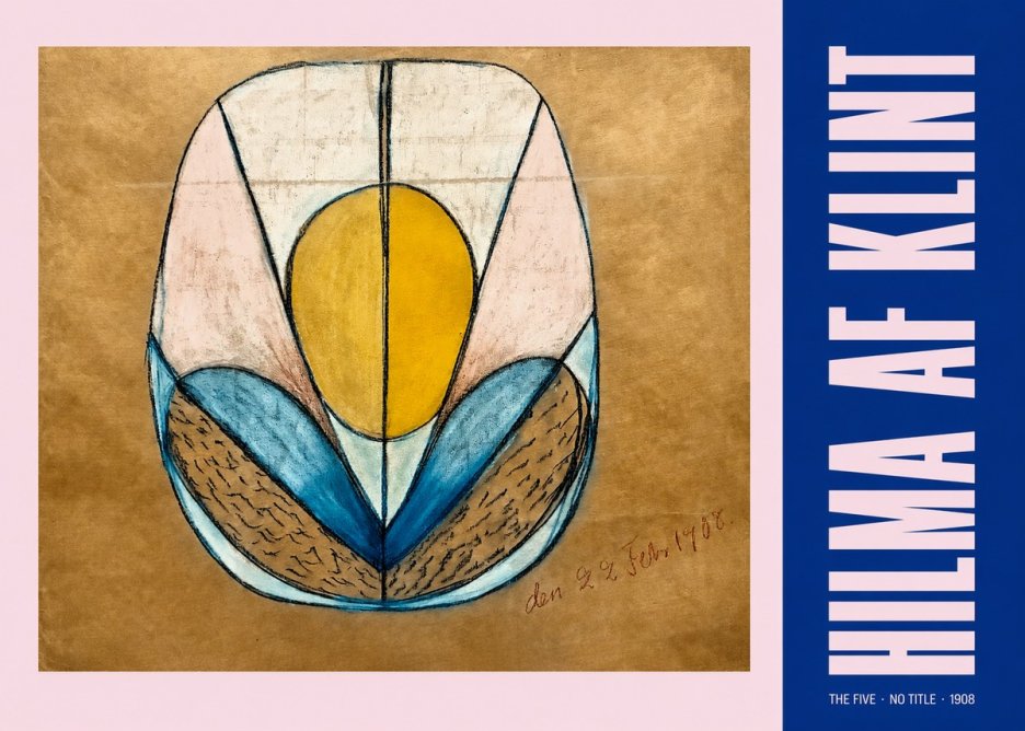 Hilma af Klint The Five - No Title No2 - Poszter