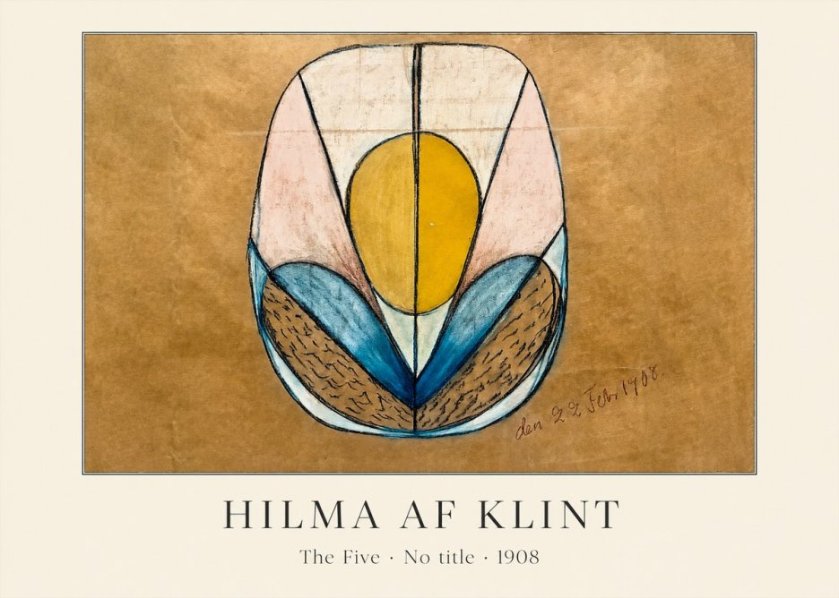 Hilma af Klint The Five - No Title No3 - Poszter