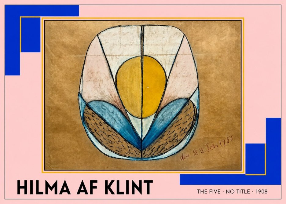 Hilma af Klint The Five - No Title No4 - Poszter