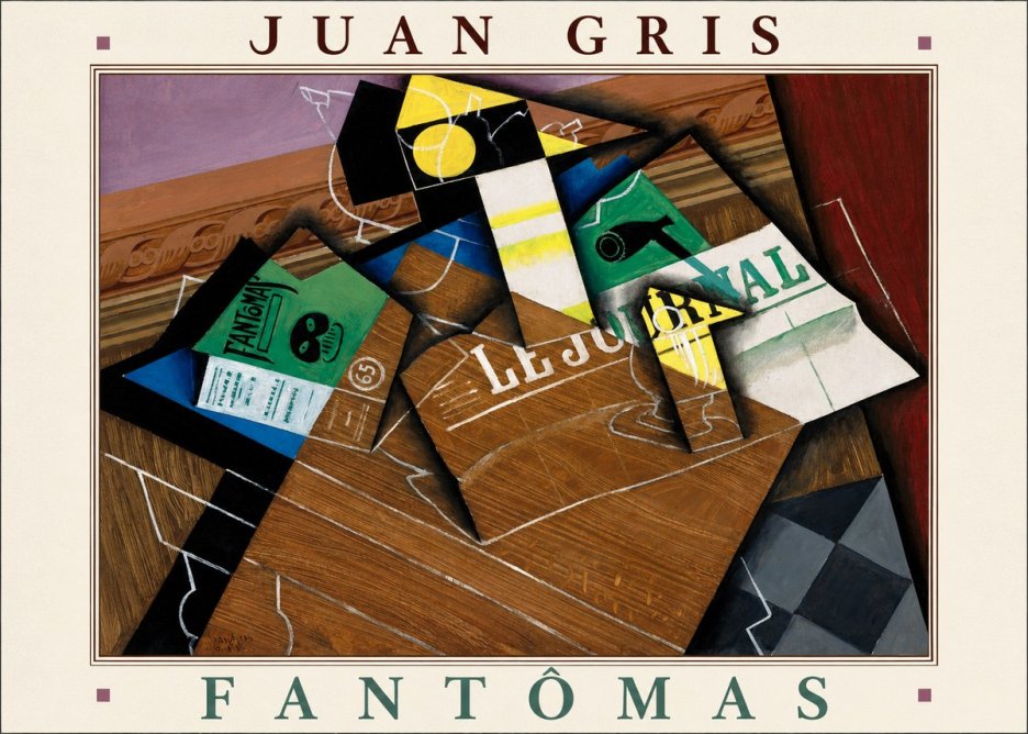 Juan Gris Fantômas I No4 - Poszter