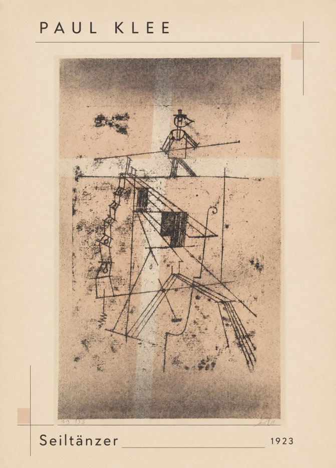 Paul Klee Seiltänzer II No3 - Poszter