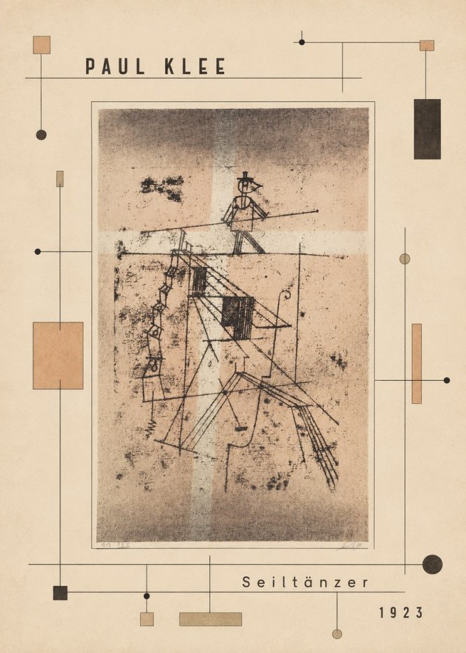 Paul Klee Seiltänzer II No5 - Poszter