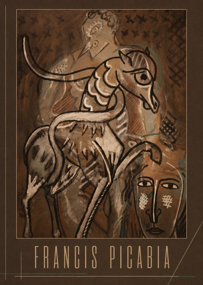 Francis Picabia Stylized Figures and Horse No2 - Poszter