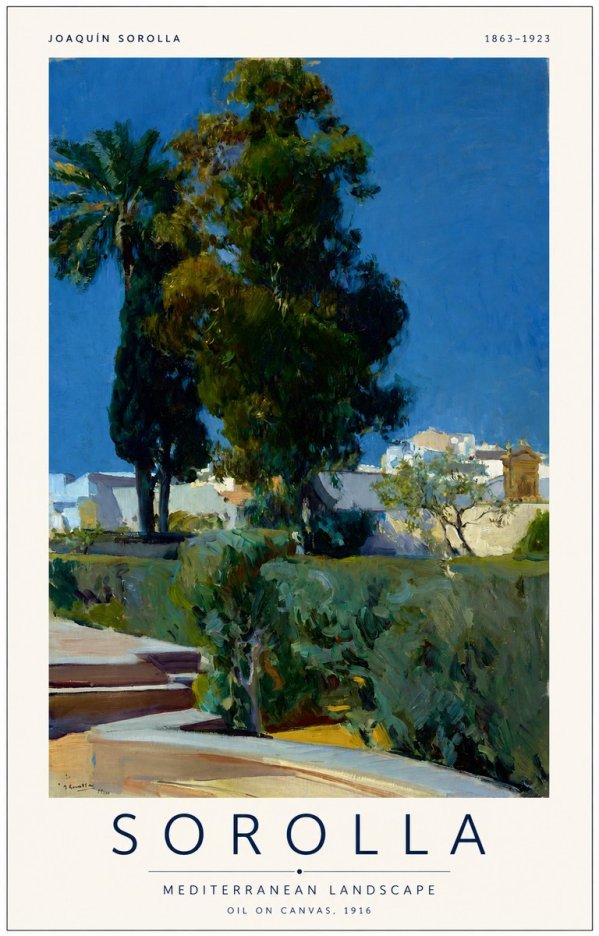 Sorolla Mediterranean Landscape No1 - Poszter