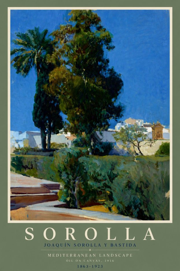 Sorolla Mediterranean Landscape No5 - Poszter