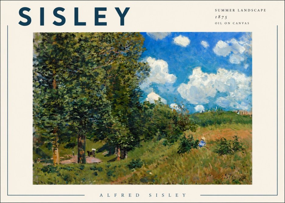 Sisley Summer Landscape No3 - Poszter