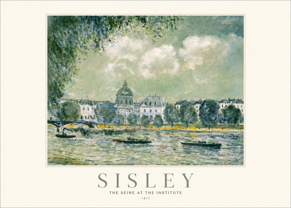 Sisley The Seine at the Institute No1 - Poszter