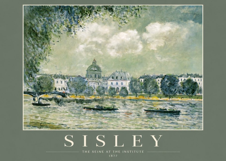 Sisley The Seine at the Institute No2 - Poszter