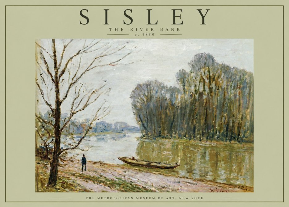 Sisley The River Bank II No4 - Poszter