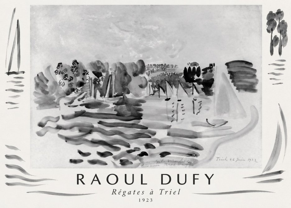 Raoul Dufy Régates À Triel No1 - Poszter