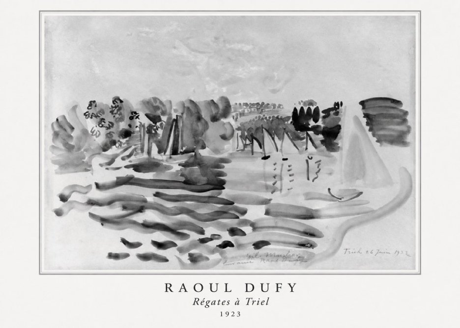 Raoul Dufy Régates À Triel No5 - Poszter