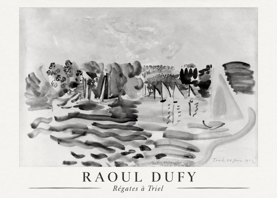 Raoul Dufy Régates À Triel No6 - Poszter