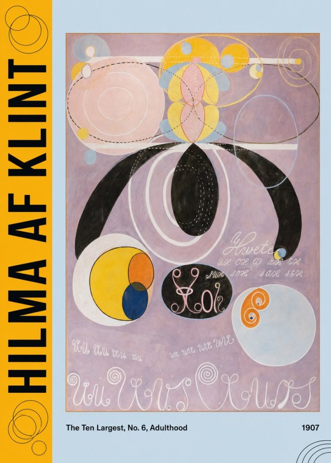 Hilma af Klint The Ten Largest, No. 6, Adulthood No2 - Poszter